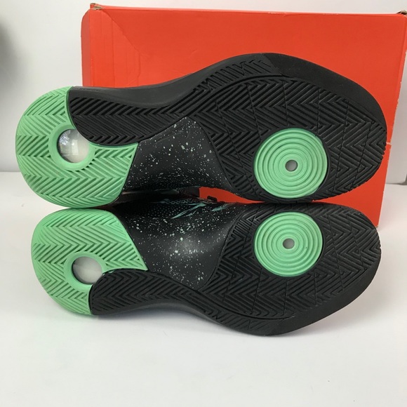 NIKE HYPERDUNK BLACK GREEN GLOW ANTHRACITE 7.5 - Picture 6 of 8